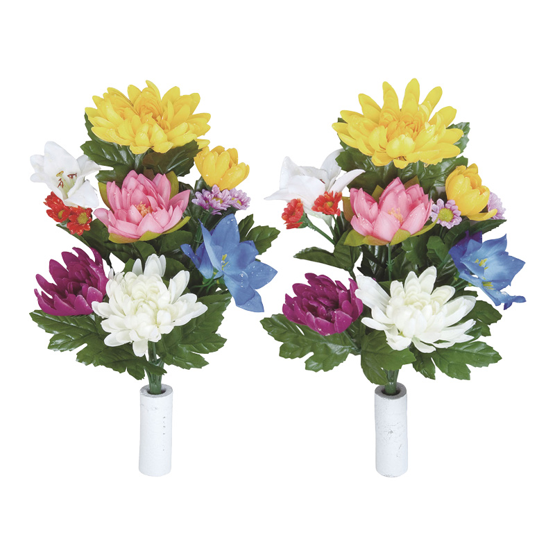 仏花MIX花瓶付約高５５×幅３０・光触媒 贅沢 - 花・観葉植物